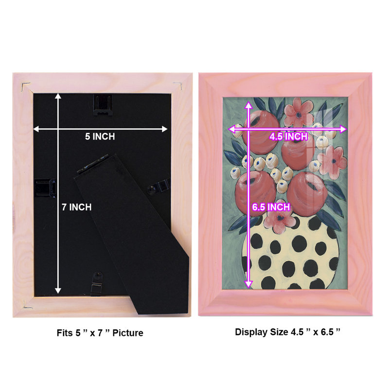 Florrie Jamboree Floral I, reproduction d'art sur papier, H 7 po x l 5 po x P 1 po, Coucher de soleil rose