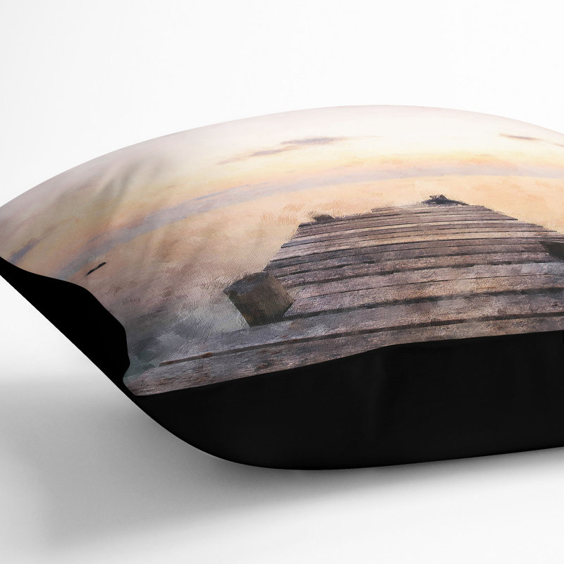 Square Cushion, Black, 40cm H x 40cm W x 15cm D
