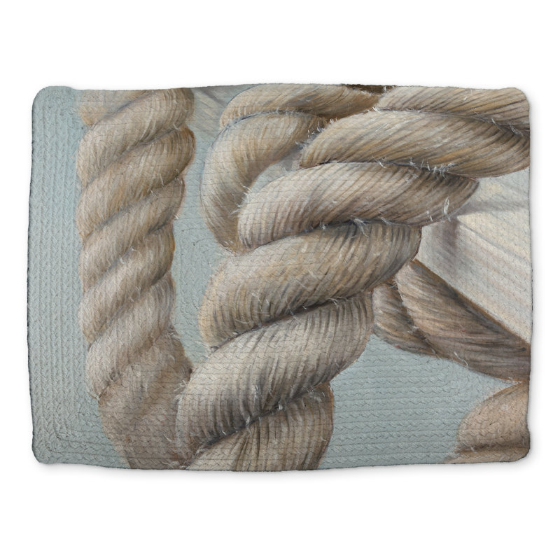 Brown Coastal Boat Rope Knot Polyester Placemat | Home Decor