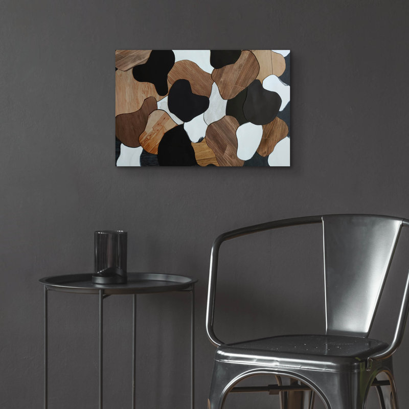  «Chocolate Marshmallow Walnuts 1» par Coco Good, art mural en verre acrylique, 24 po x 16 po, H 16 po x l 24 po