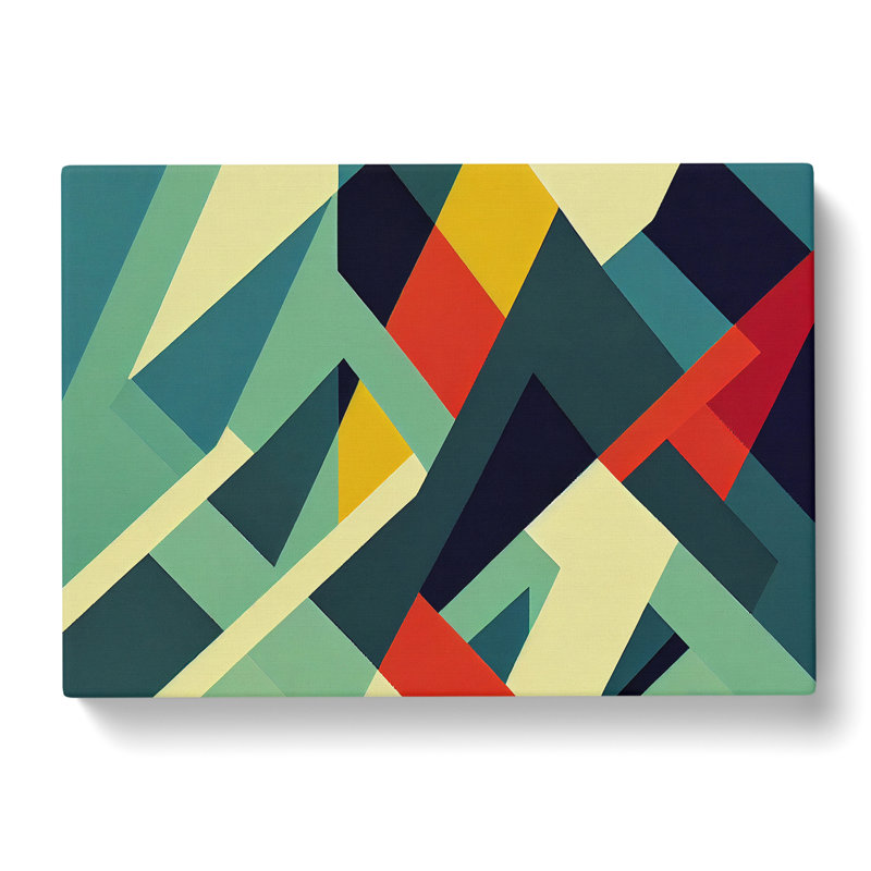 XXX-H1022-WF-8686X Suprematism Art Modern Vol.3 Abstract - Wrapped Canvas Print, 35cm H x 50cm W x 3cm D