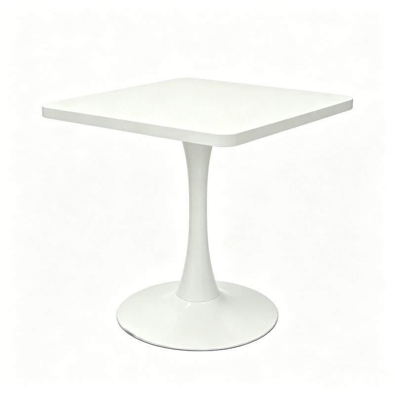 Table de bistro Mid Century Modern, White
