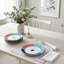 Ensemble de 6 assiettes rondes 6 pièces 100% porcelaine