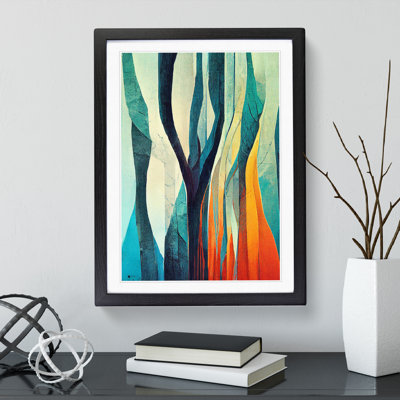 Torn Abstract Forest No.2 - Single Picture Frame Print