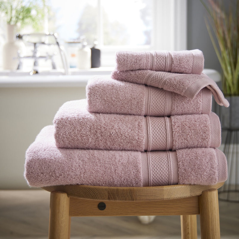 Luxury Zero Twist 100% Cotton Bath Towel, Pink