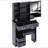 29.2" Small Space Left Drawer Desktop Vanity Table + Cushioned Stool, Extra Large Right Sliding Mirror, Multi Layer High Capacity Storage, Practical Fashionable Dresser, Suitable For Small Space-1025875405