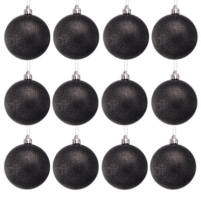 80mm Shatterproof Plastic Glitter Ball