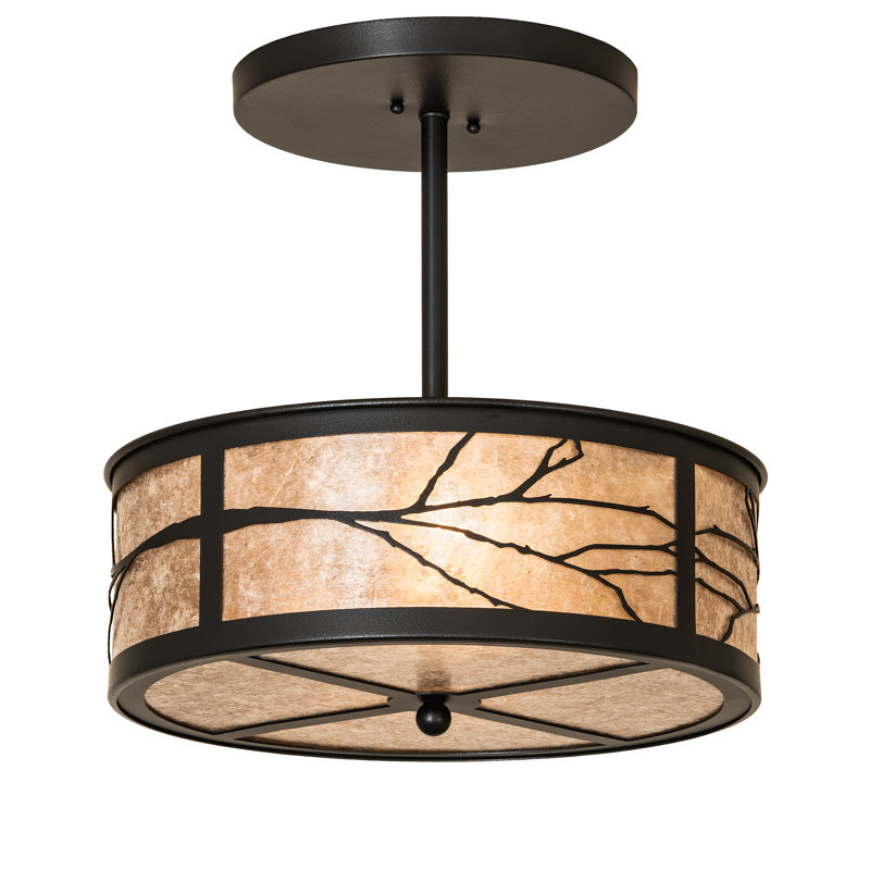 2 - Light Semi Flush Mount