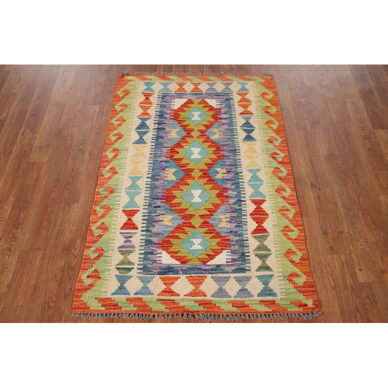 Multolor Kilim Oriental Accent Rug 3x4