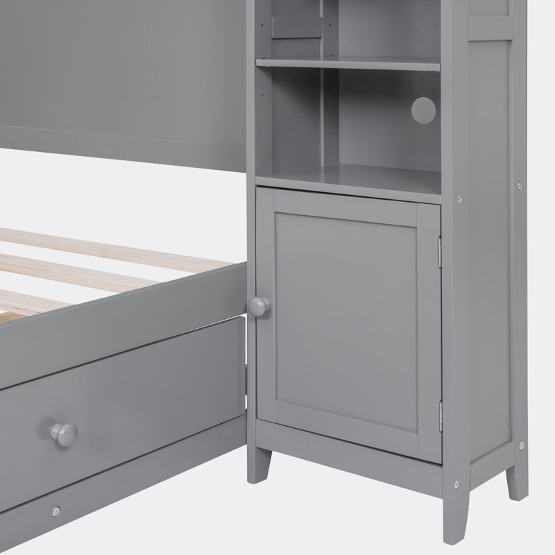 Michiya Bookcase Bed