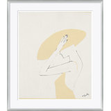 Textile Woman In Yellow Giclee Print by Yuki Osada