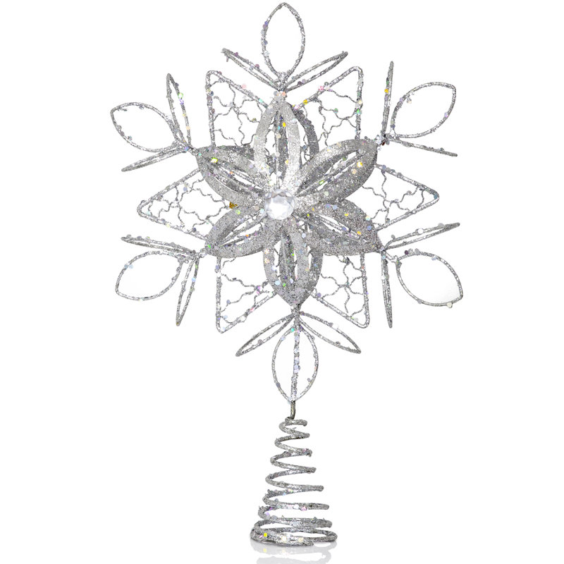 10 " Snowflake Shatterproof Tree Topper