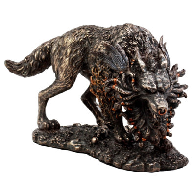 Figurine fenrir viking norse mythology Shoell