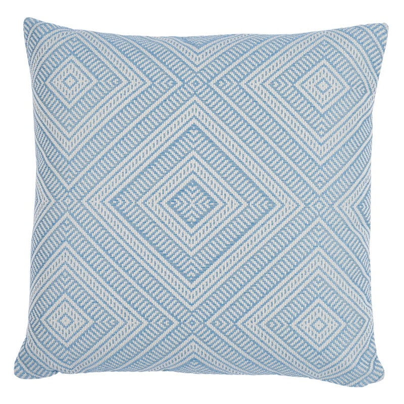 Tortola I/O Pillow, 22" x 22", Light Blue