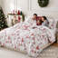 Ensemble de literie réversible Southshore Fine Linens Merry and Bright, 6 pièces, microfibre doublement brossée 100 g/m², avec 3 coussins décoratifs, grand lit/queen-102595339