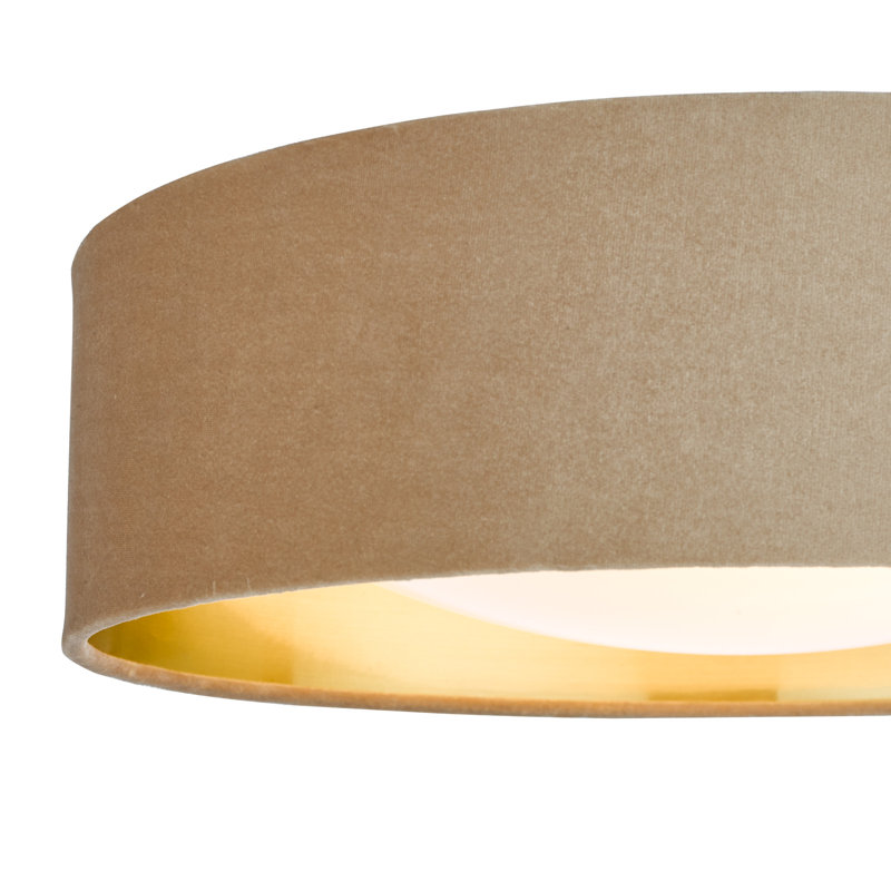 Raikas Plastic Flush Mount, Taupe