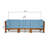 30.3'' Wide Wood Patio Sofa with Cushions-751986650
