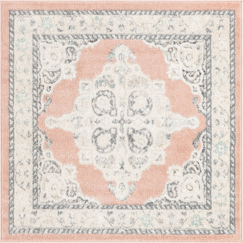 Troayurgh Oriental Indoor Rug, Square 4'