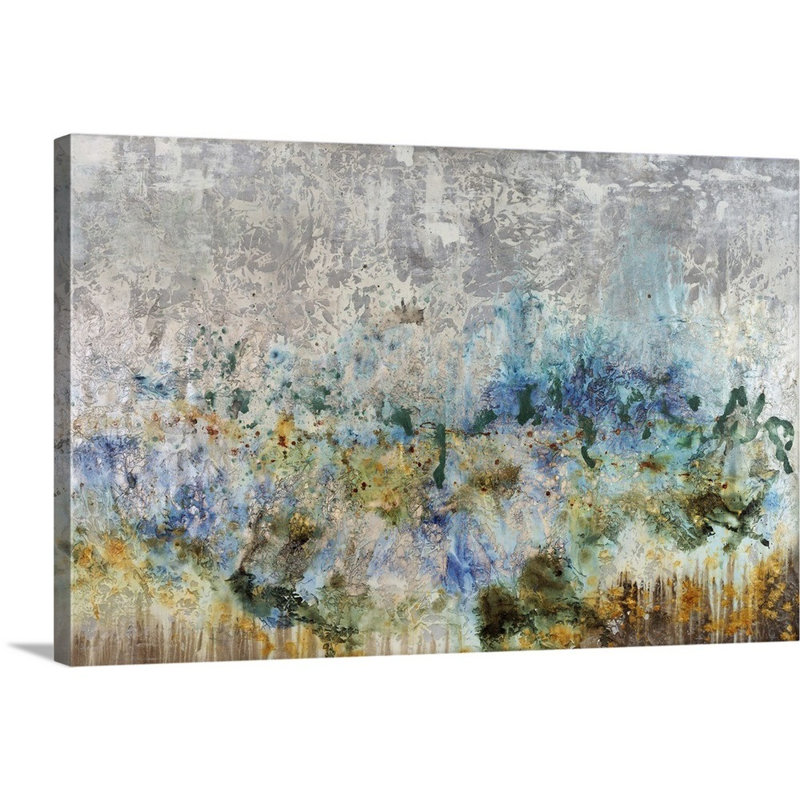 « émergeant de rêve », peinture sur toile, Toile tendue, H 12 po x l 18 po x p 1,25 po
