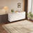 63" Sideboard Buffet Cabinet Set, White, Dining Room
