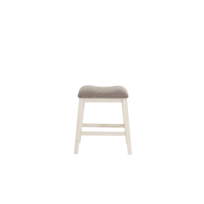 Chaise de salle à manger contemporaine (lot de 2) - Assise avec coussin crème, pieds en bois massif, assise haute aspect lin