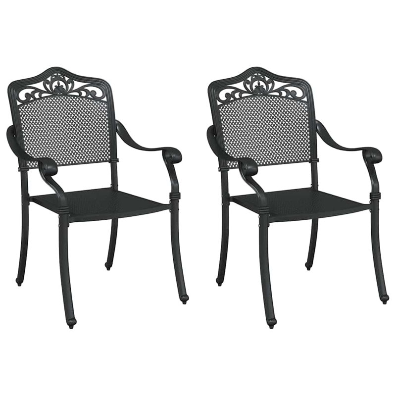 Patio Dining Armchair, Black