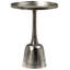 Golbez 25" Tall Aluminum Sidetable, Antique Brass