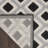 Tapis noir Newton Houndstooth-2128070611