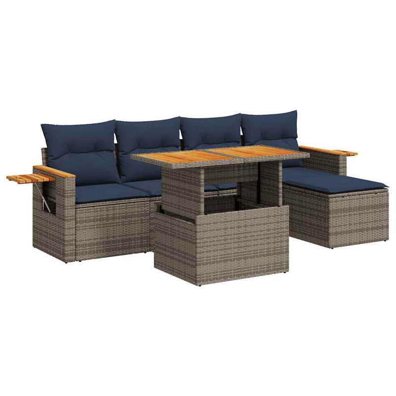 55cm Wide Patio Sofa with Cushions