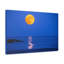 Super lune sur mer, art mural sur toile-1651880097
