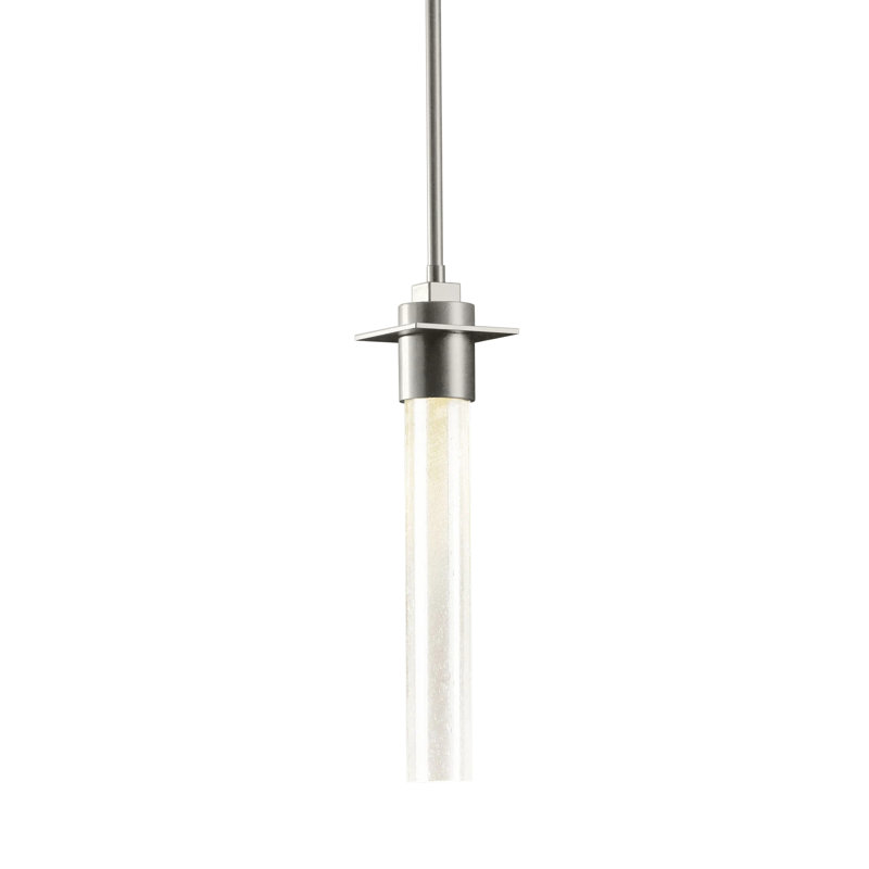 Airis 1-Light Single Cylinder Pendant, Sterling, 19.5" - 64.5"
