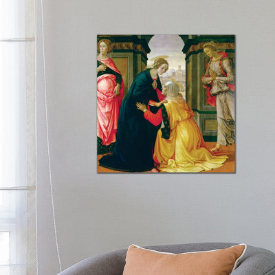 The Visitation, 1491 by Domenico Ghirlandaio - Wrapped Canvas Painting