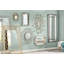 Miroir mural en métal Sunburst