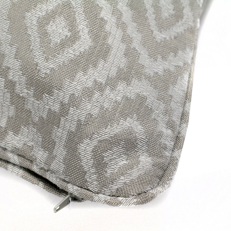 Tanner Geometric Square Cushion Cover, Grey