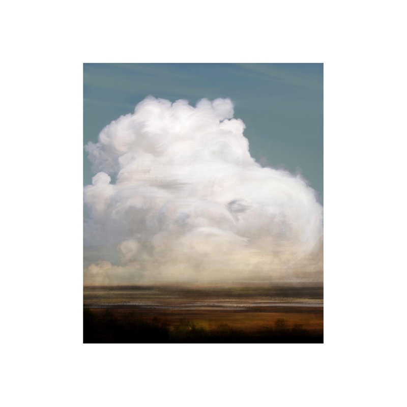 Vent De Sable Print by Mari Urasawa, 35" H x 30" W x 1.5" D, Glass Coat