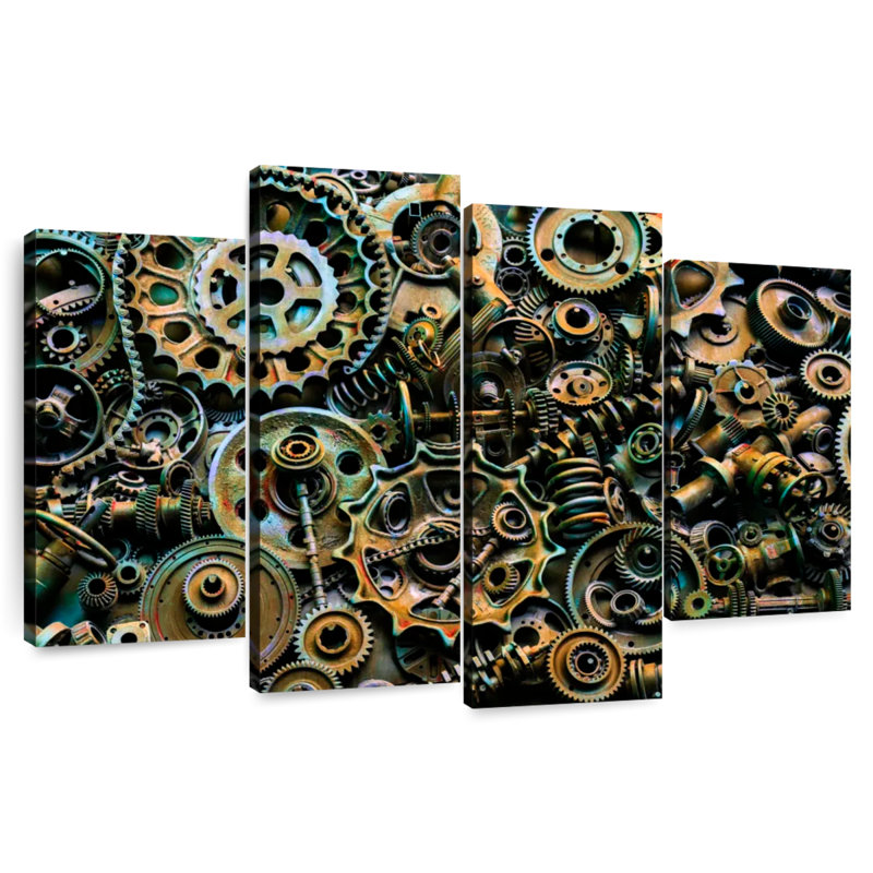 Pièces mécaniques Kerner Steampunk, H 32 po x l 52 po