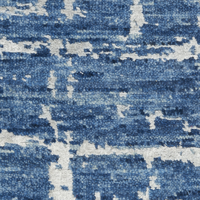 Runner Abstract Hand Woven Area Rug, Rectangle 2' x 3'