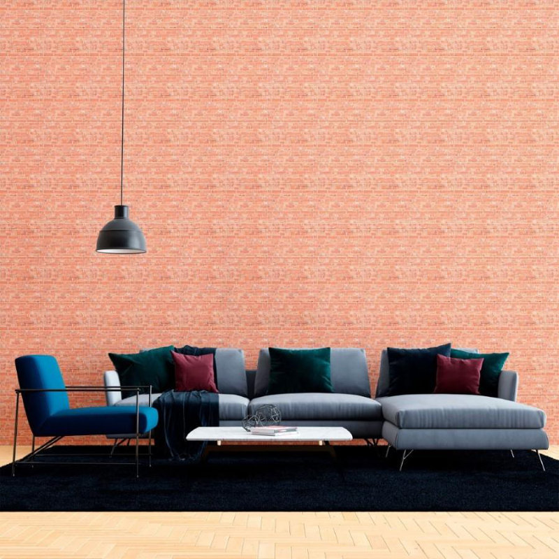 Papier peint auto-adhésif Red Bricks N012107