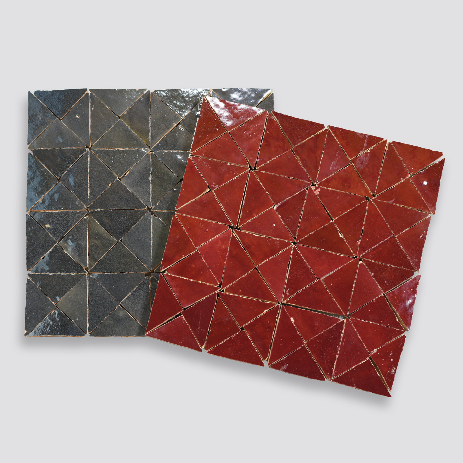 Zagora Zellige Mosaic Tile, Rouge