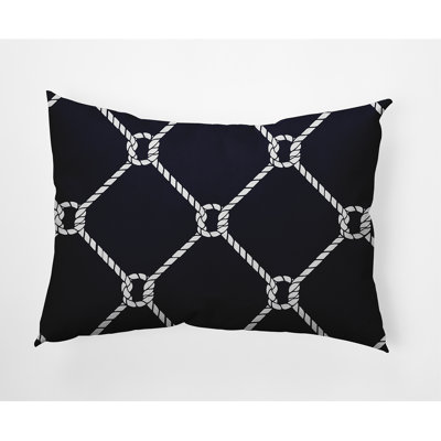 Nautical Nights Outdoor Reversible Throw Pillow