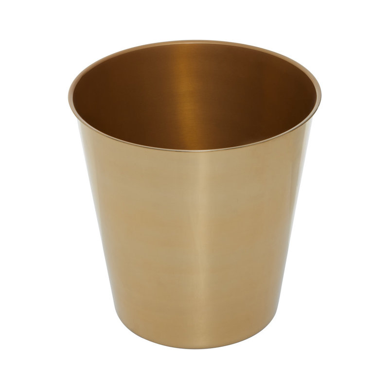 Strout Stainless Steel Open Waste Bin - 8L, Gold