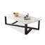 Table basse rectangulaire blanche en acier au carbone fritté blanc-746084650-746084655
