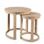 Ensemble de tables basses 2 pièces Tablette inférieure