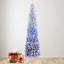 Arbre de Noël mince à flocage dégradé avec base en métal-1304748800