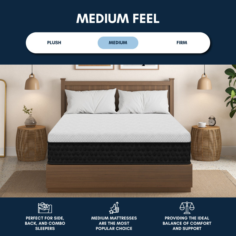 Freshrise Copper Memory Foam, Medium Feel, 10" Mattress, Queen