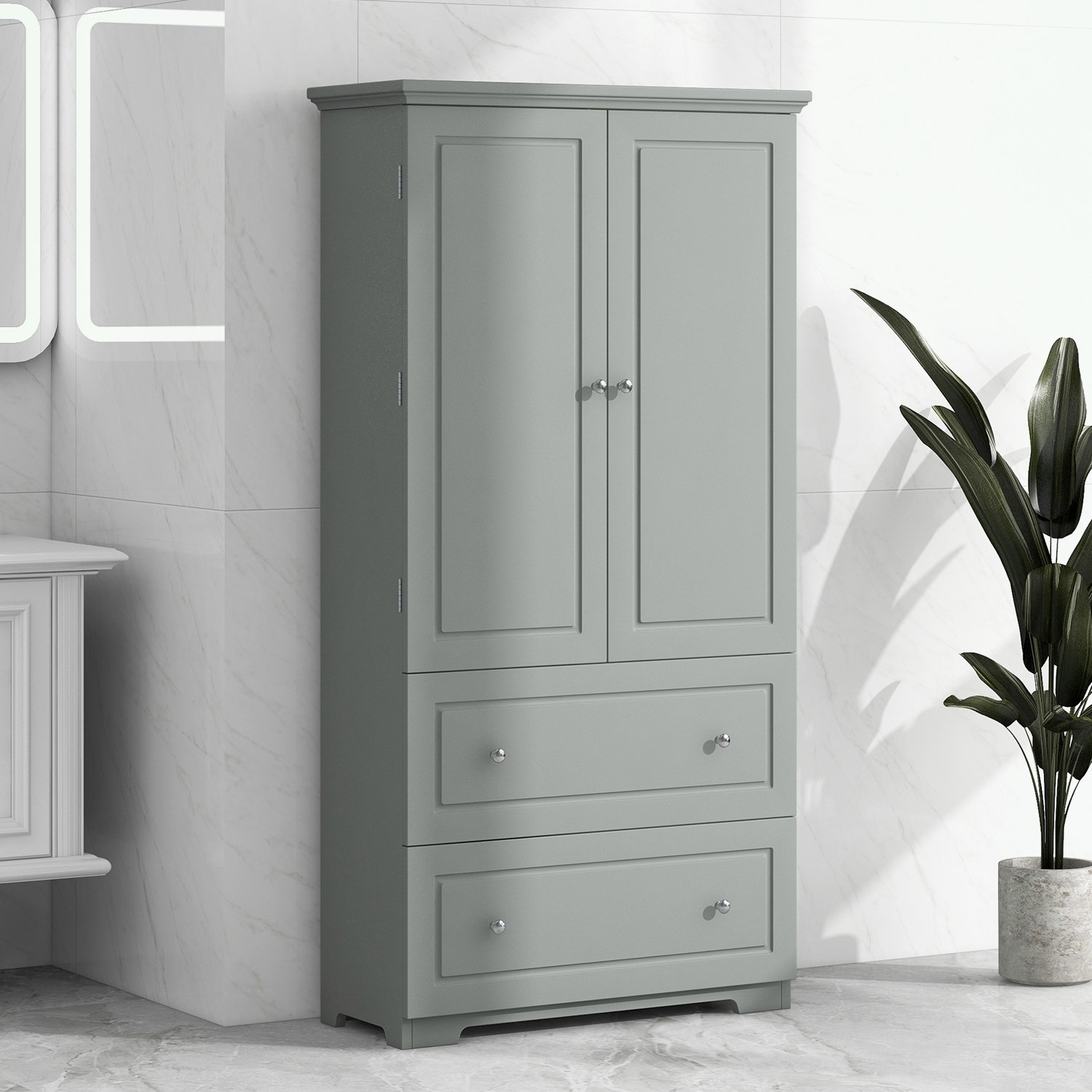 Idalou Freestanding Bathroom Cabinet