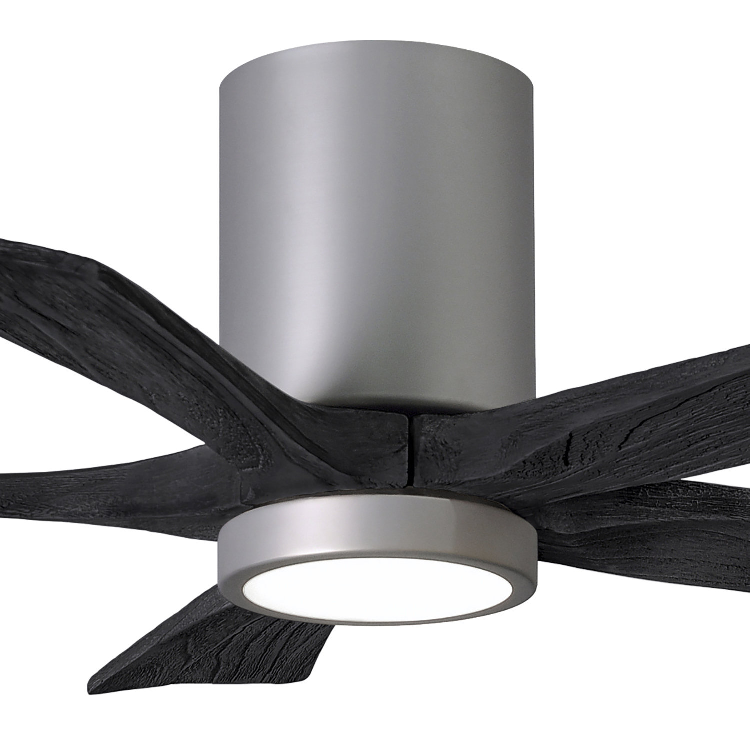 Irene Ceiling Fan with LED Light Kit, Brushed Nickel, 42", Matte Black