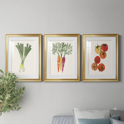 Organic Veg II - ensemble de 3 cadres photo