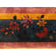 Tapis antique chinois - art déco mauve floral des années 1920