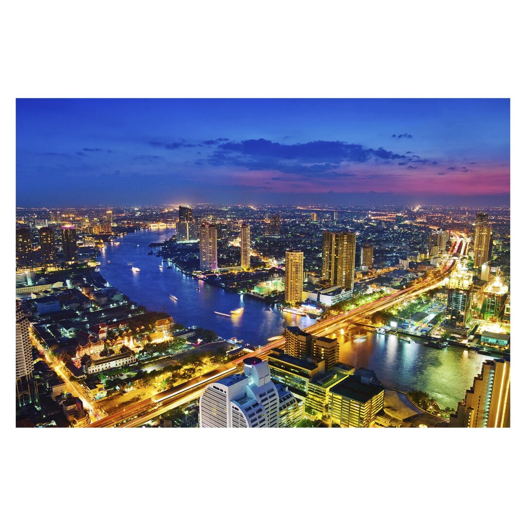 Matt Fototapete Bangkok Skyline 1,9 m x 288 cm